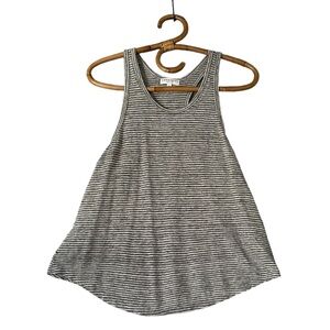 Aritzia | Community |‎ Grey Linen Striped Tank Top Size S